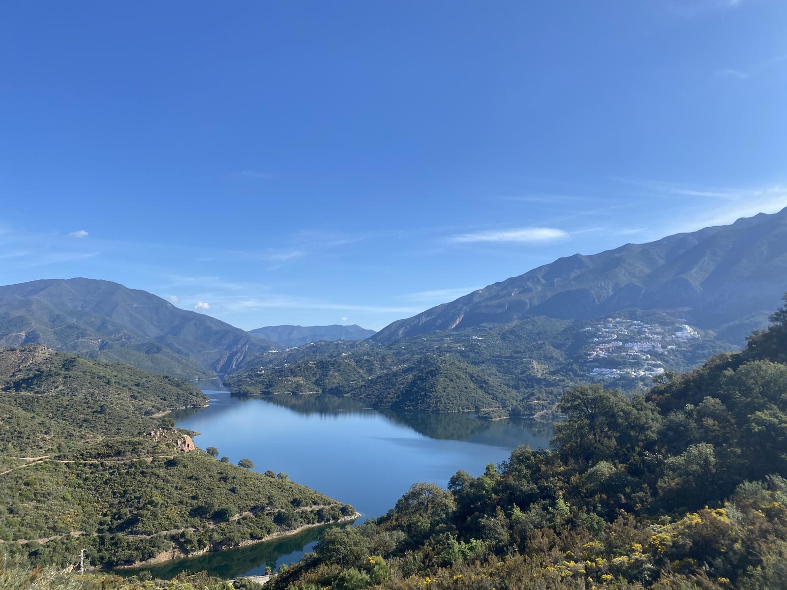 Lake Istán in the mountains near Marbella